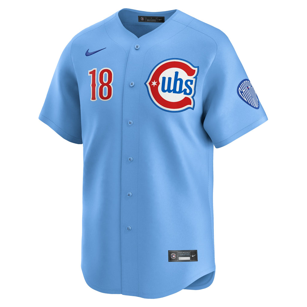 今永昇太 Shōta Imanaga Kanji Chicago Cubs Nike Men Light Blue 2nd Alternate Limited Jersey product image 3, provided for visual