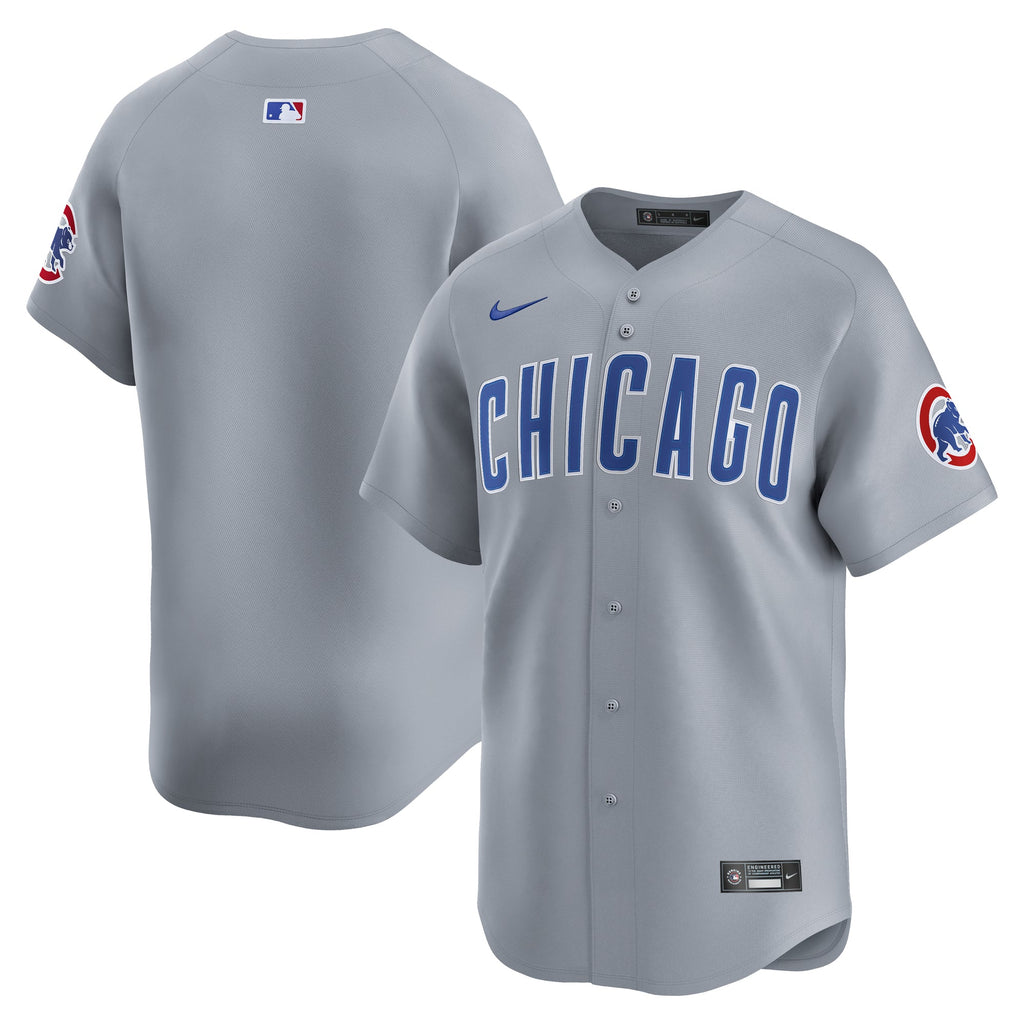 Chicago Cubs Nike Limited Grey Road Jersey product image 1, provided for visual reference and product detail review