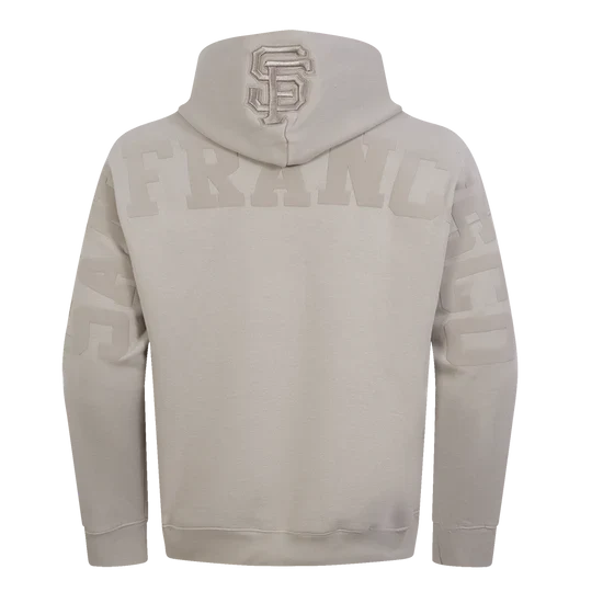 Pro Standard 'San Francisco Giants Wingspan' Drop Shoulder Hoodie-TAUPE product image 4, provided for visual reference and