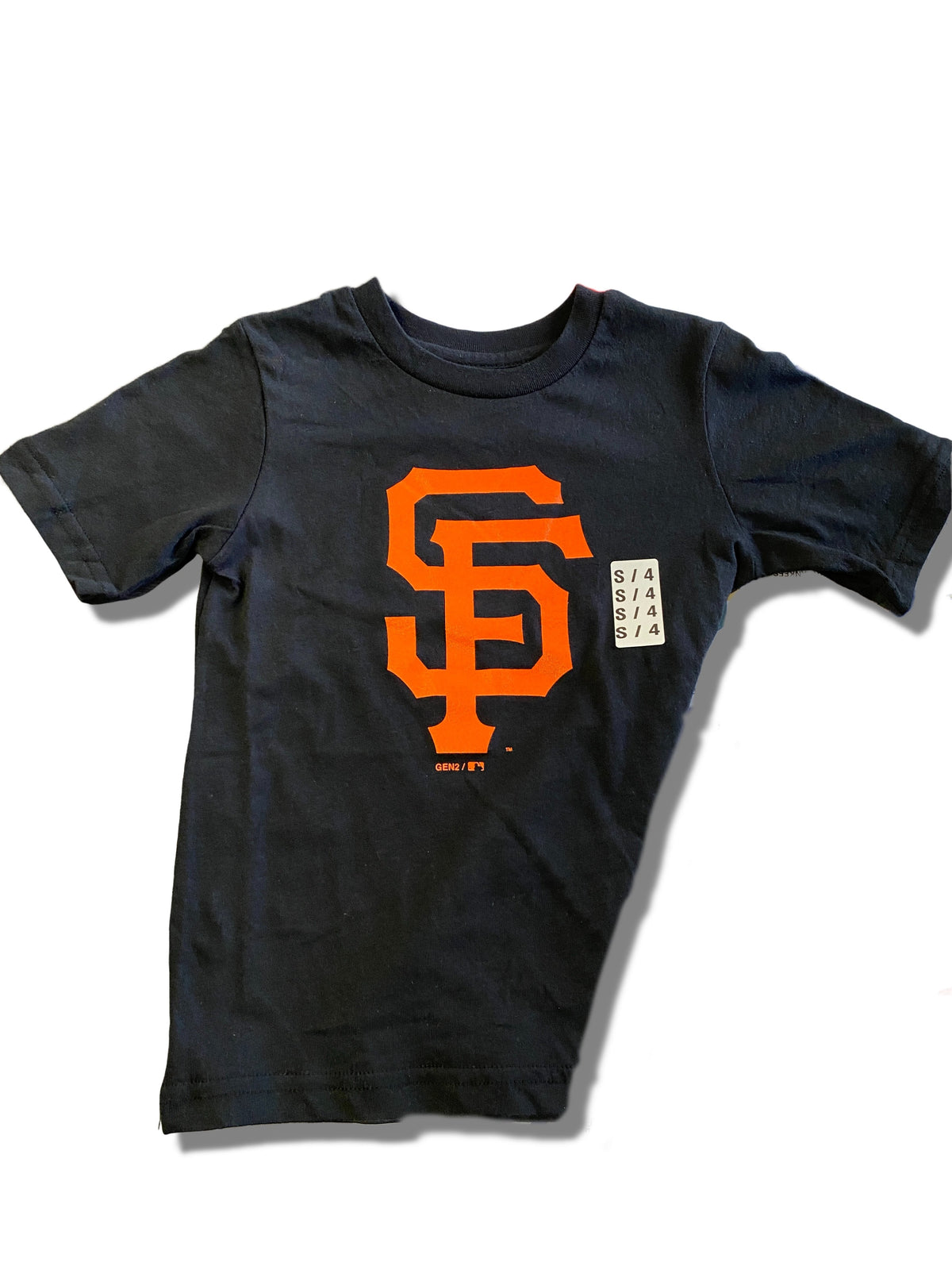Majestic Youth San Francisco Giants Logo Primary Team T-Shirt-Black product image 1, provided for visual reference and