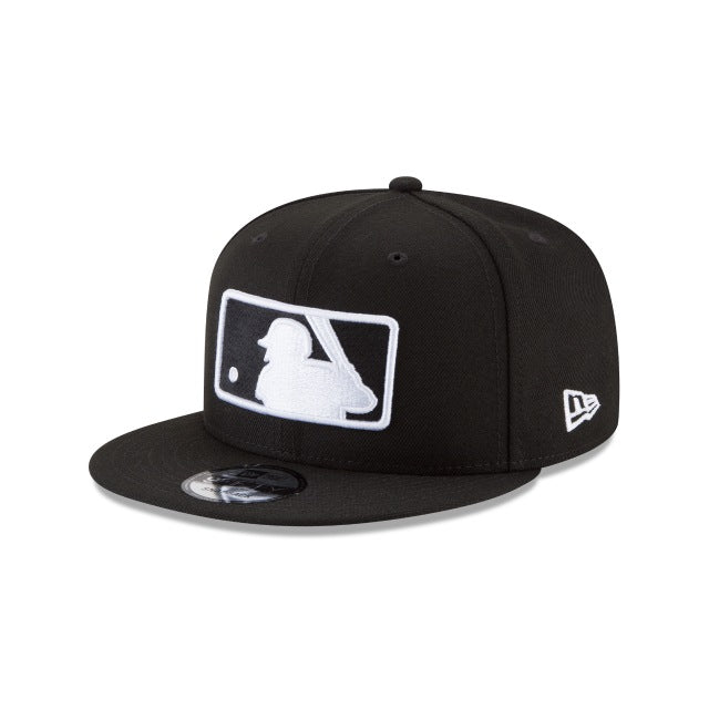 MLB Batterman Logo Basic Black And White 9FIFTY Snapback product image 1, provided for visual reference and product detail