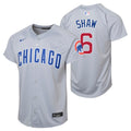 Matt Shaw Chicago Cubs Nike Youth Road Grey Limited Jersey product image 1, provided for visual reference and product detail