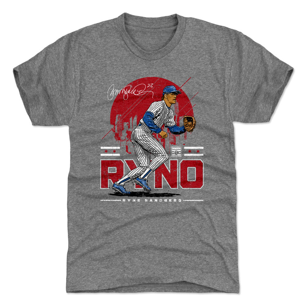 Ryne Sandberg Chicago Skyline WHT product image 1, provided for visual reference and product detail review