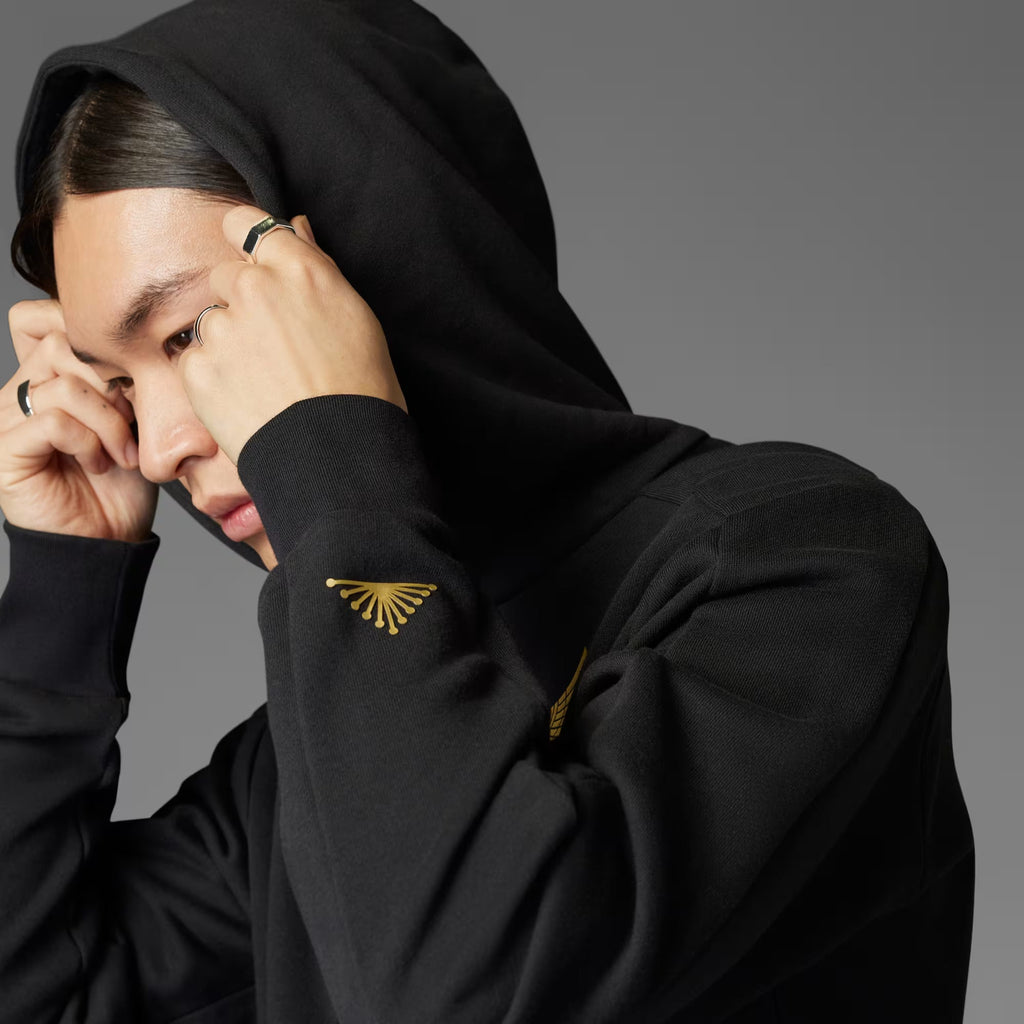 Adidas Mexico FMF DNA Hoodie-Black/Gold product image 8, provided for visual reference and product detail review
