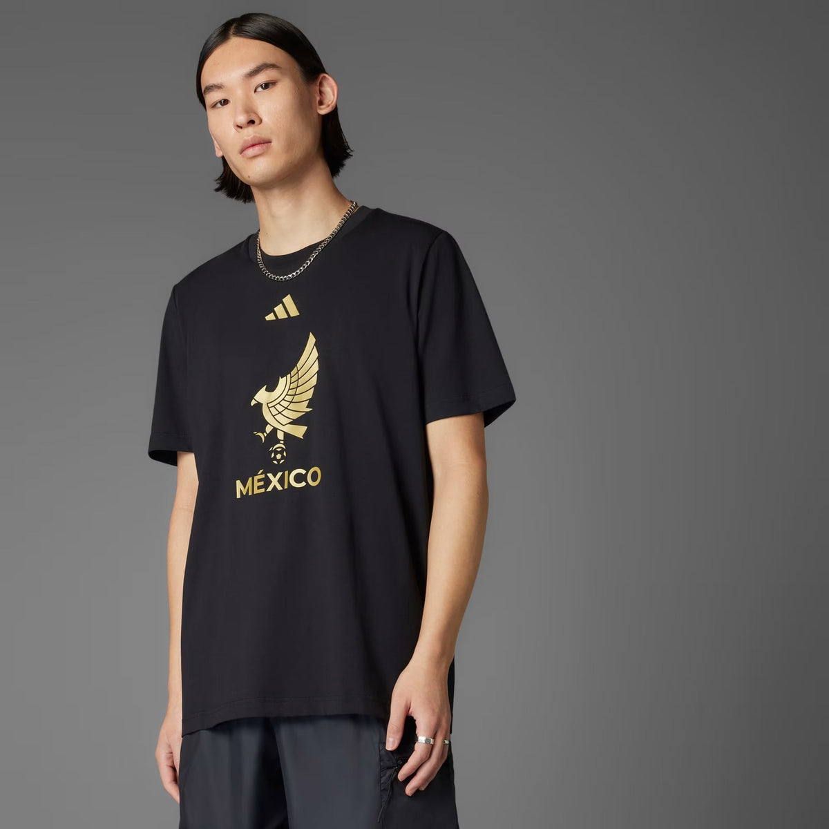 Adidas Mexico FMF DNA T-Shirt-Black product image 3, provided for visual reference and product detail review