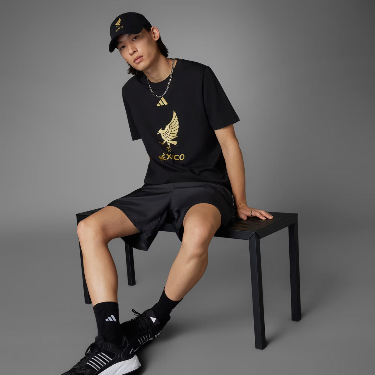 Adidas Mexico FMF DNA T-Shirt-Black product image 5, provided for visual reference and product detail review