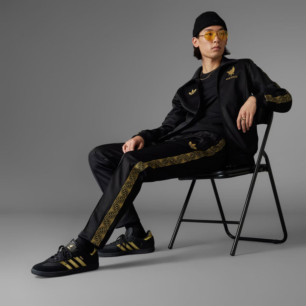 Adidas Mexico FMF Track Top Jacket-Black/Gold product image 9, provided for visual reference and product detail review