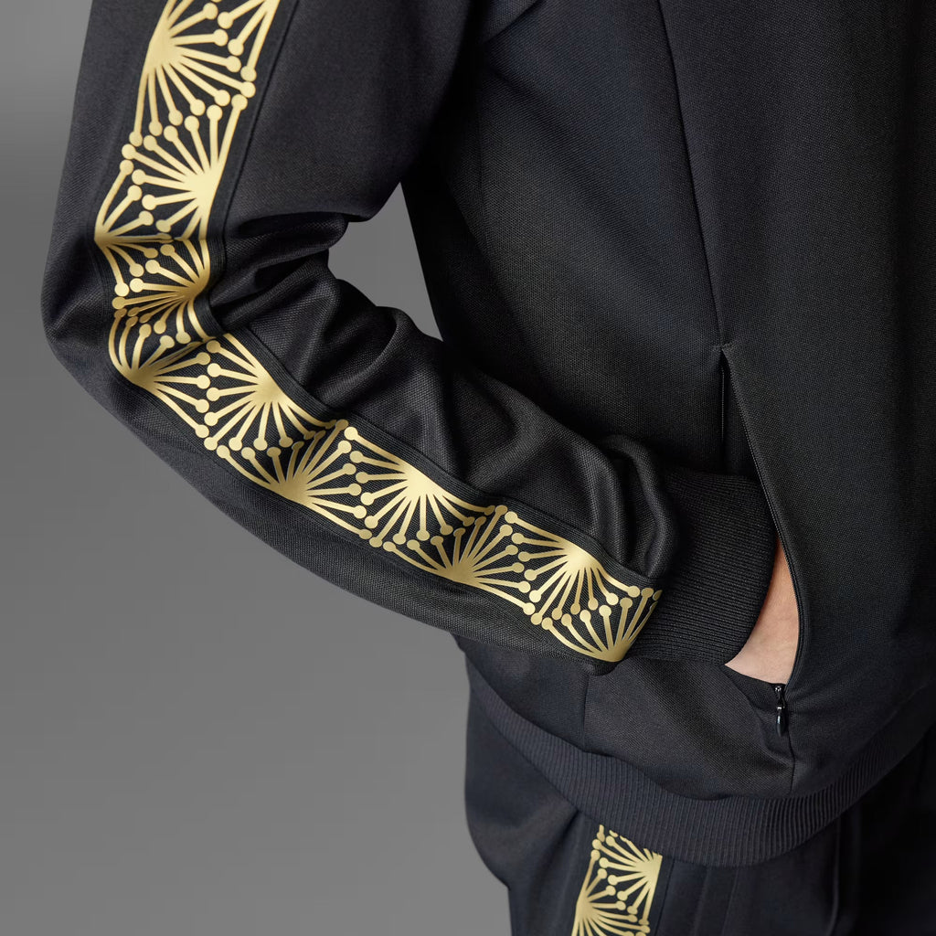 Adidas Mexico FMF Track Top Jacket-Black/Gold product image 4, provided for visual reference and product detail review