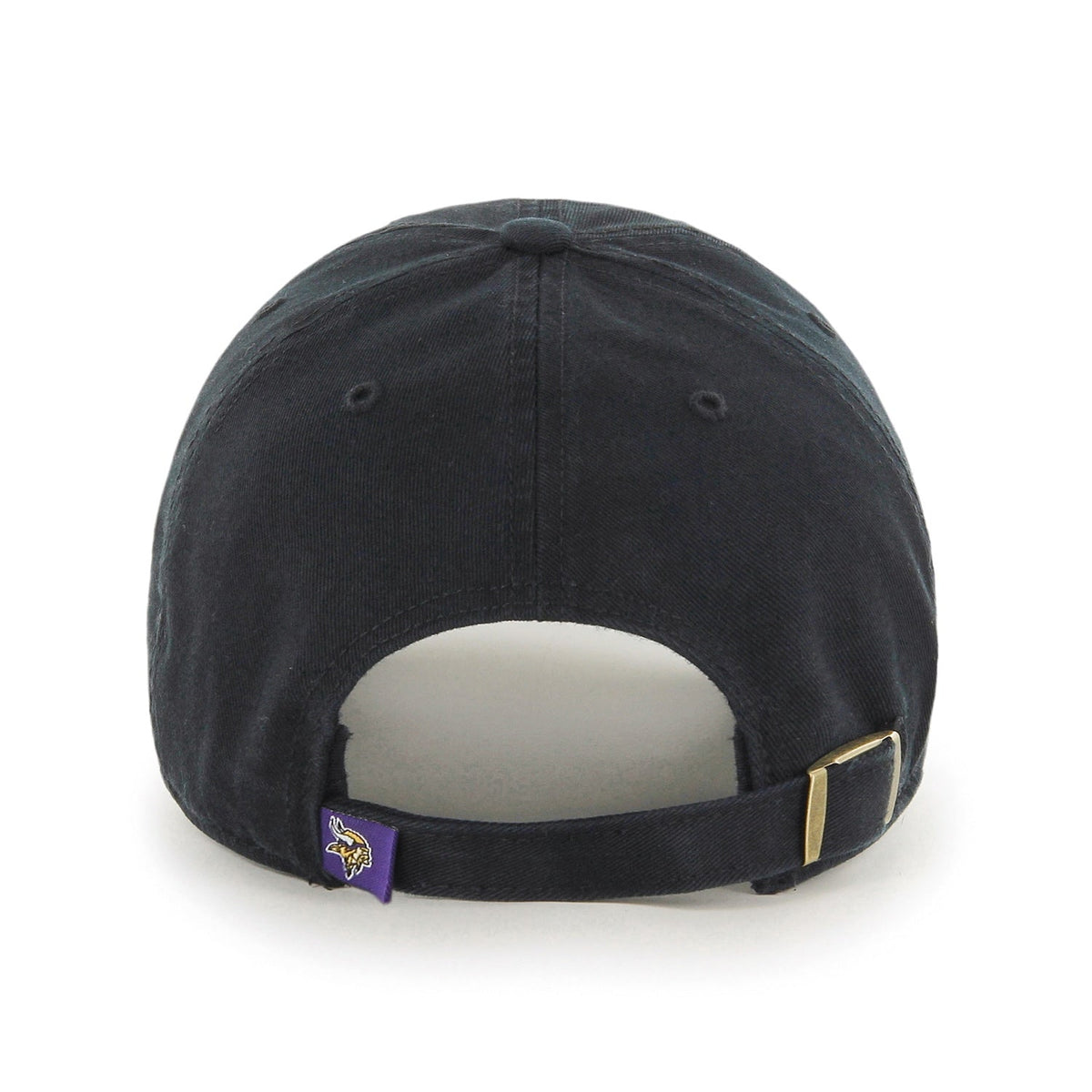 Minnesota Vikings '47 Clean Up Black Adjustable Hat product image 2, provided for visual reference and product detail review