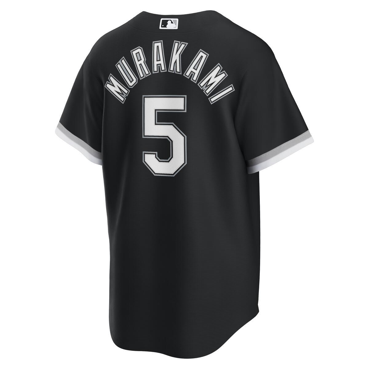 Munetaka Murakami Chicago White Sox Nike Men Black Alternate Replica Jersey product image 2, provided for visual reference