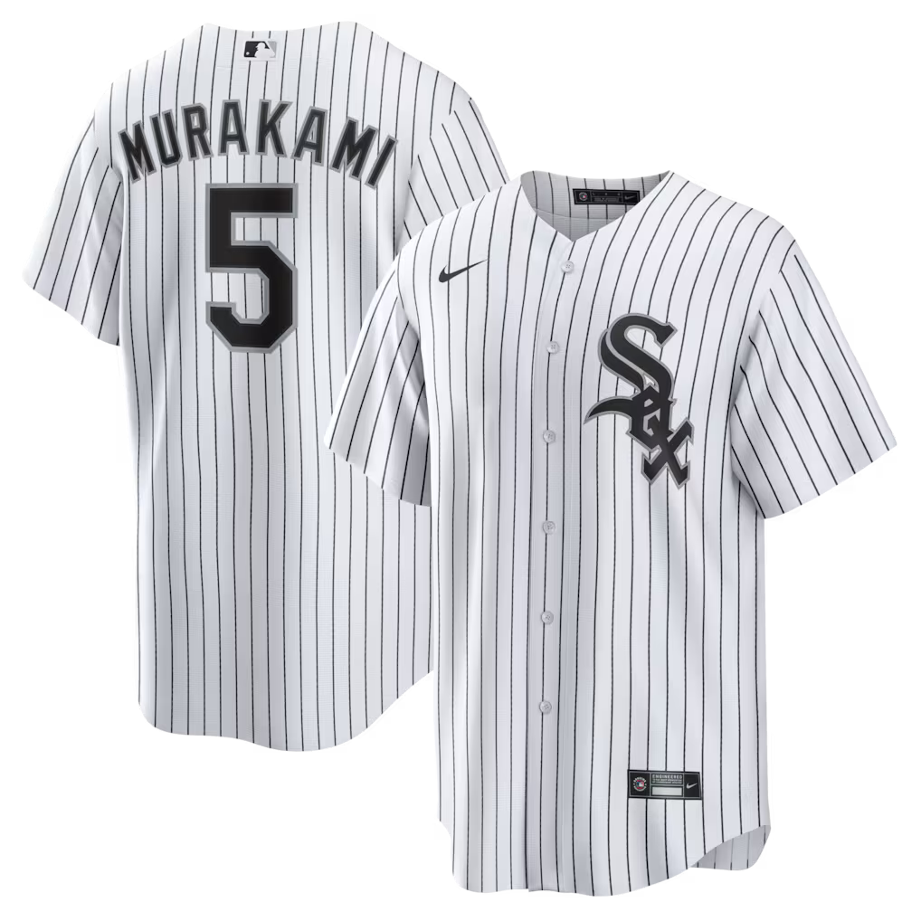 Munetaka Murakami Chicago White Sox Nike Men White Home Replica Jersey product image 1, provided for visual reference and