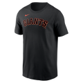 Nike San Francisco Giants Fuse Wordmark T-Shirt-Black product image 1, provided for visual reference and product detail