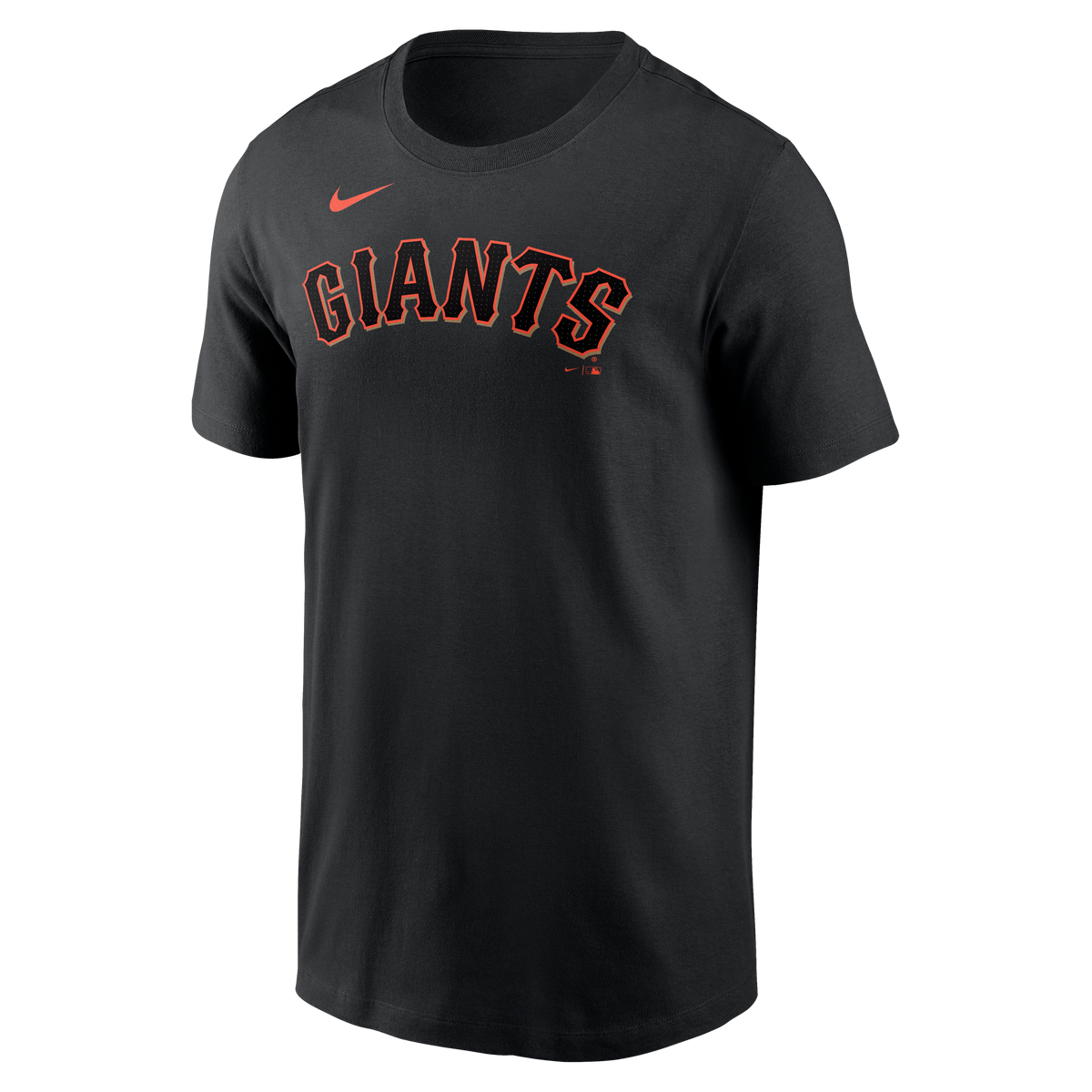 Nike San Francisco Giants Fuse Wordmark T-Shirt-Black product image 1, provided for visual reference and product detail