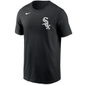 Chicago White Sox Nike Men Black Wordmark T-Shirt product image 1, provided for visual reference and product detail review