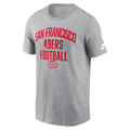 Nike Men San Francisco 49ers Club Essential T-Shirt product image 1, provided for visual reference and product detail review
