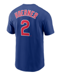 Nico Hoerner #2 Chicago Cubs Nike Men T-Shirt product image 1, provided for visual reference and product detail review