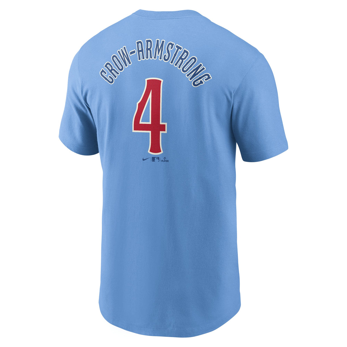 Pete Crow-Armstrong Chicago Cubs Nike Men Blues Alternate T-Shirt product image 2, provided for visual reference and product