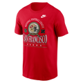 Nike San Francisco 49ers Rewind Team Spirit T-Shirt -Scarlet product image 1, provided for visual reference and product