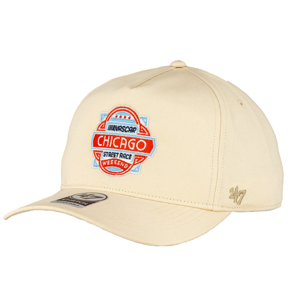 Nascar Chicago Street Race Off-White '47 Hitch Adjustable Hat product image 1, provided for visual reference and product