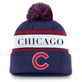 Chicago Cubs Nike Royal/Red Chicago Winter Knit Hat product image 1, provided for visual reference and product detail review