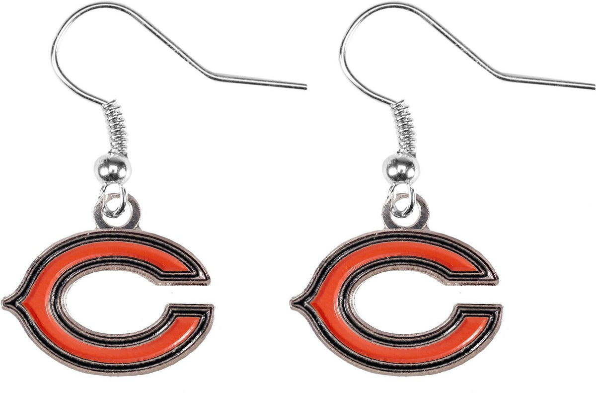 Chicago Bears Aminco Dangler Earrings product image 1, provided for visual reference and product detail review