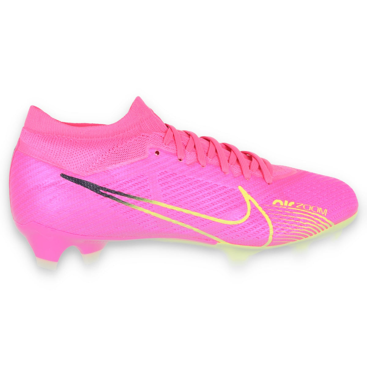 Nike Zoom Mercuria vapor 15 Pro FG-PINK BLAST/VOLT-GRIIRON product image 1, provided for visual reference and product detail