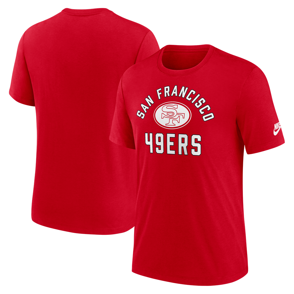 Nike San Francisco 49ers Rewind Essential T-Shirt-Red product image 3, provided for visual reference and product detail