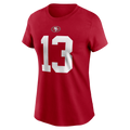 Nike Women San Francisco 49ers "Brock Purdy" Player Name & Number T-Shirt product image 1, provided for visual reference and