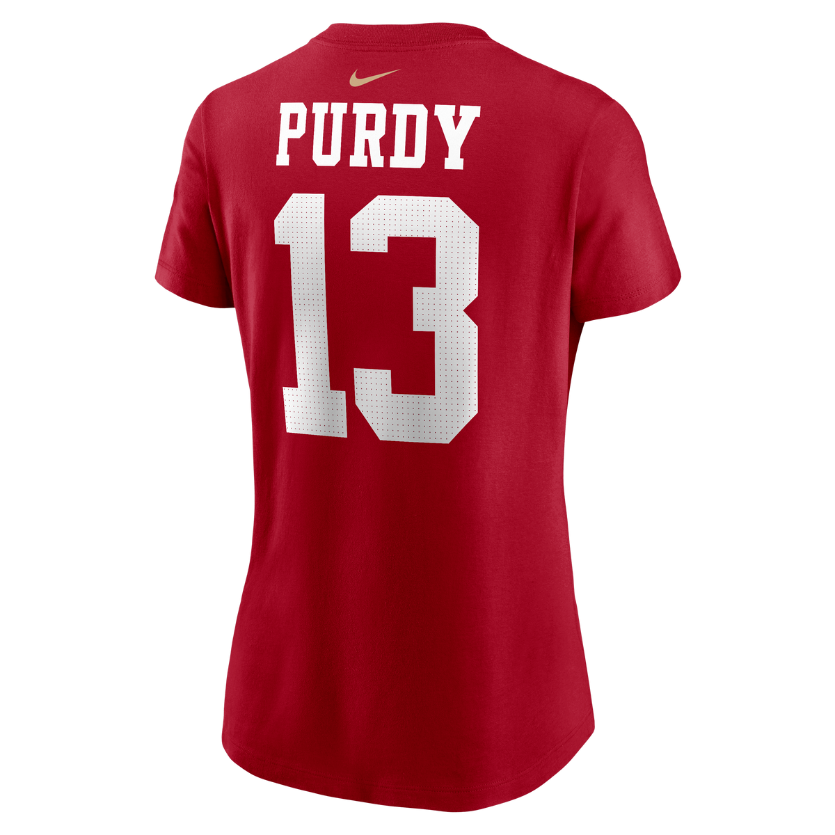 Nike Women San Francisco 49ers "Brock Purdy" Player Name & Number T-Shirt product image 2, provided for visual reference and