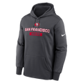 Nike San Francisco 49ers Therma Hoodie- Black product image 1, provided for visual reference and product detail review
