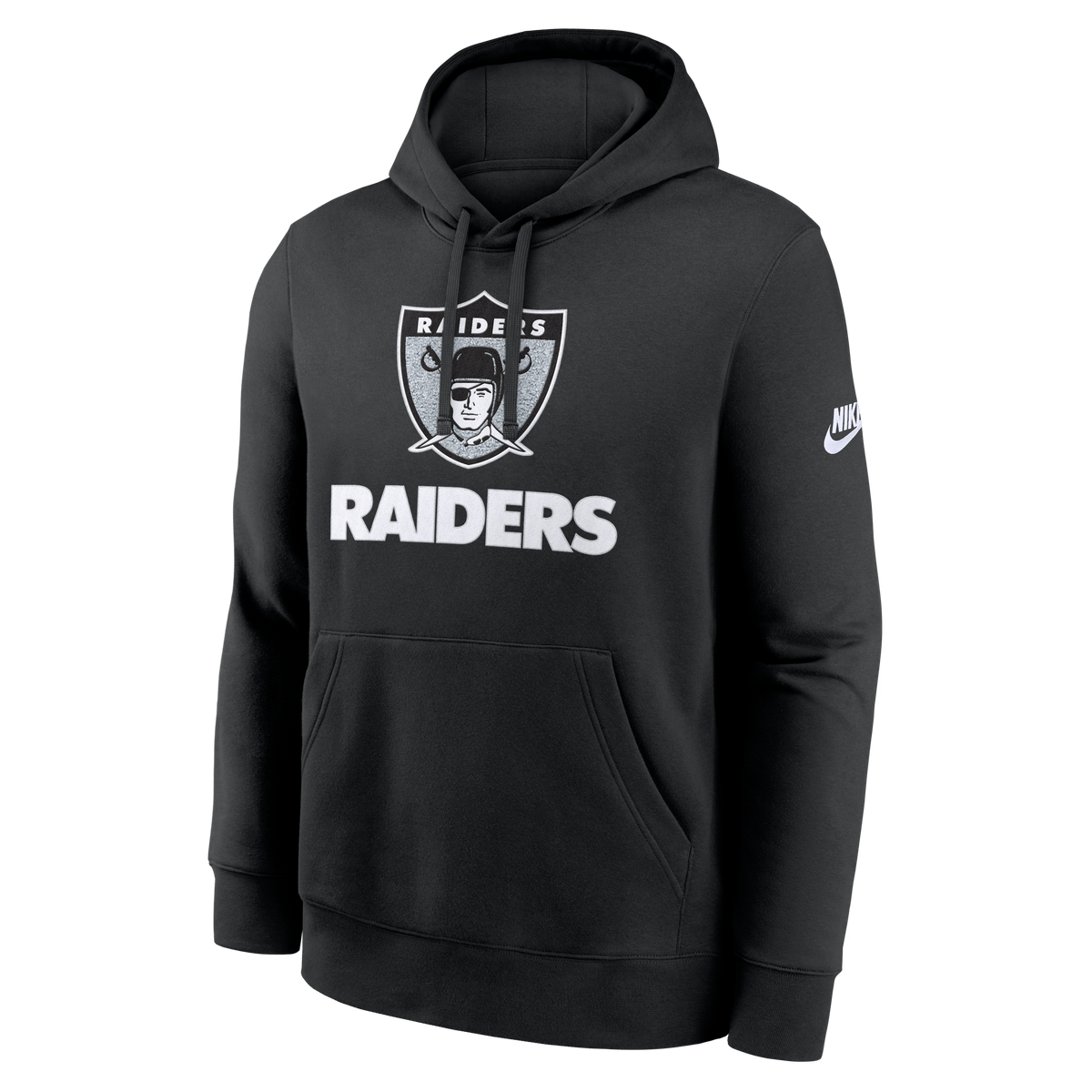 Nike Las Vegas Raiders Rewind Club Hoodie-Black product image 1, provided for visual reference and product detail review
