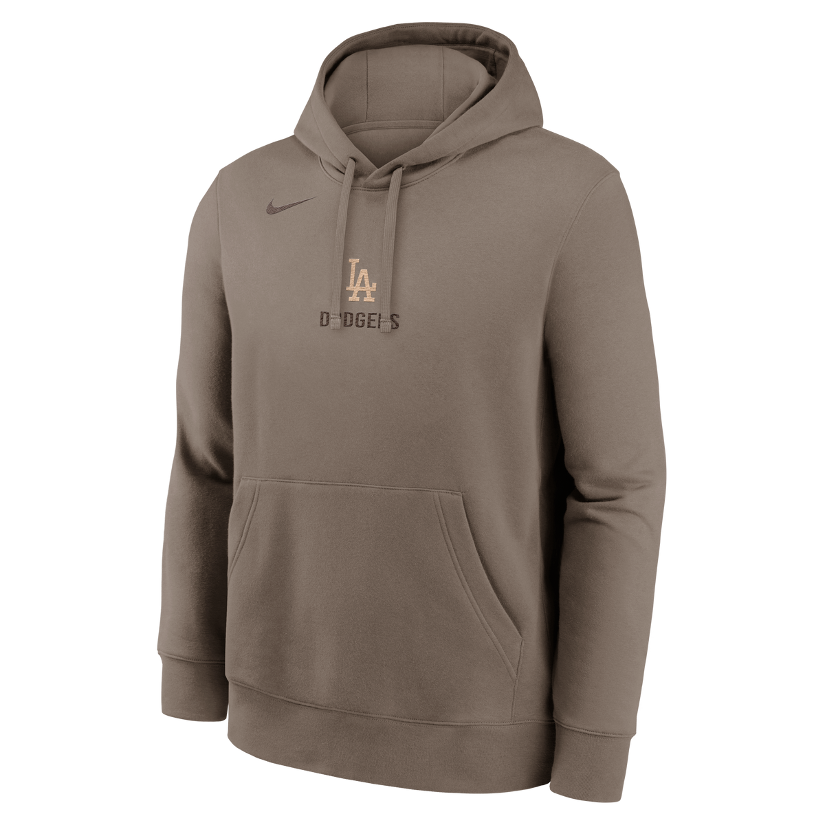 Nike Los Angeles Dodgers Fashion Club Hoodie- Hemp product image 1, provided for visual reference and product detail review
