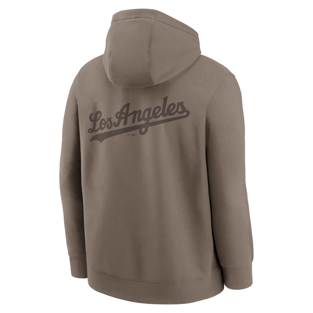 Nike Los Angeles Dodgers Fashion Club Hoodie- Hemp product image 2, provided for visual reference and product detail review