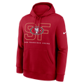 Nike San Francisco 49ers Hoodie- Red product image 1, provided for visual reference and product detail review