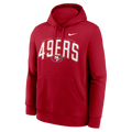 Nike San Francisco 49ers Expect Victory Club Fleece Pullover Hoodie product image 1, provided for visual reference and