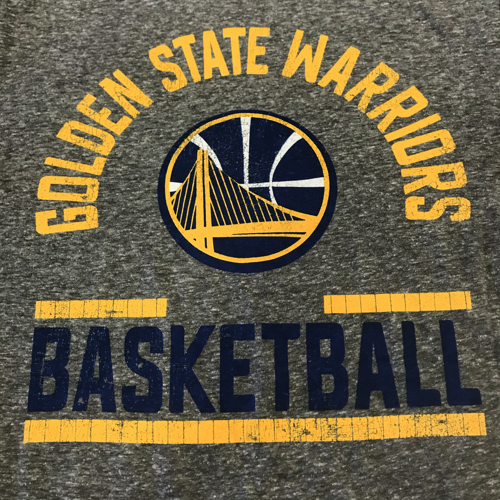 Youth NBA Golden State Warriors Heather Grey T Shirt product image 2, provided for visual reference and product detail review
