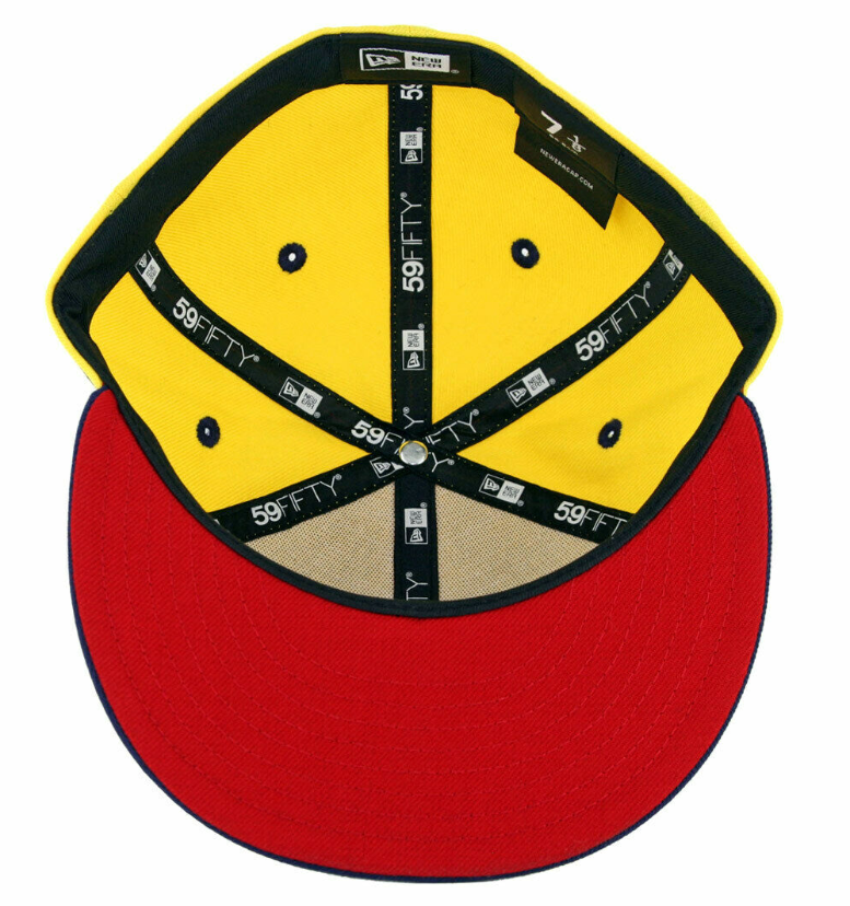 Club America New Era Official Fitted 59Fifty-Yellow product image 2, provided for visual reference and product detail review