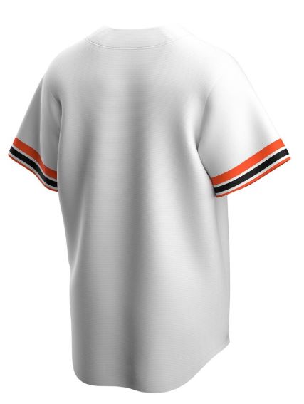Nike Mens San Francisco Giants White Home 2020 Cooperstown Collection Team Jersey product image 3, provided for visual