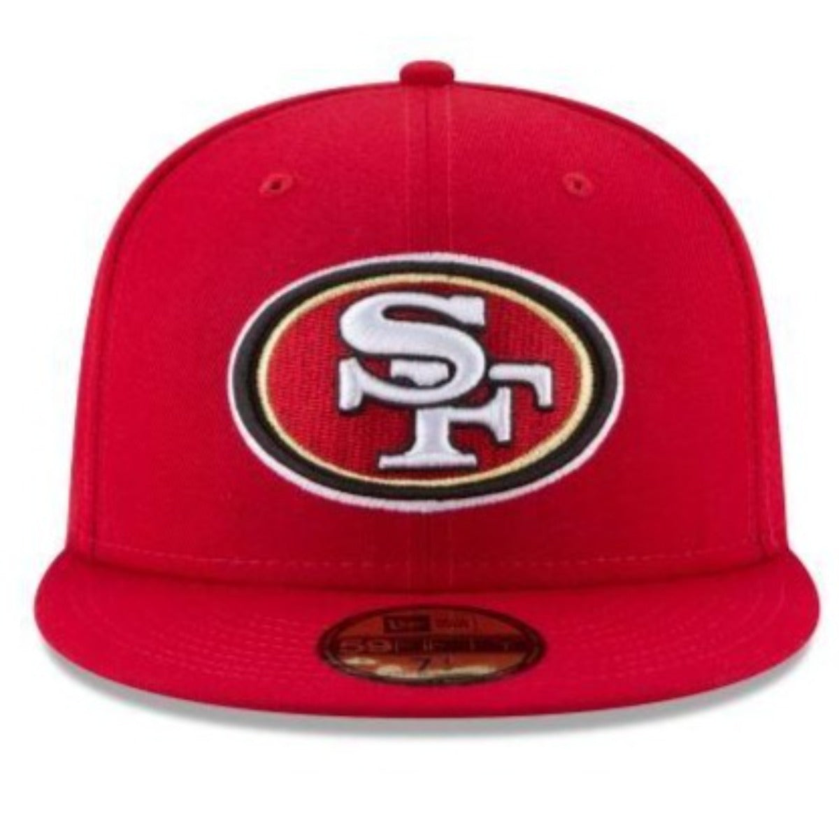 San Francisco 49Ers New Era Official NFL Basic 59Fifty Fitted-Red product image 2, provided for visual reference and product