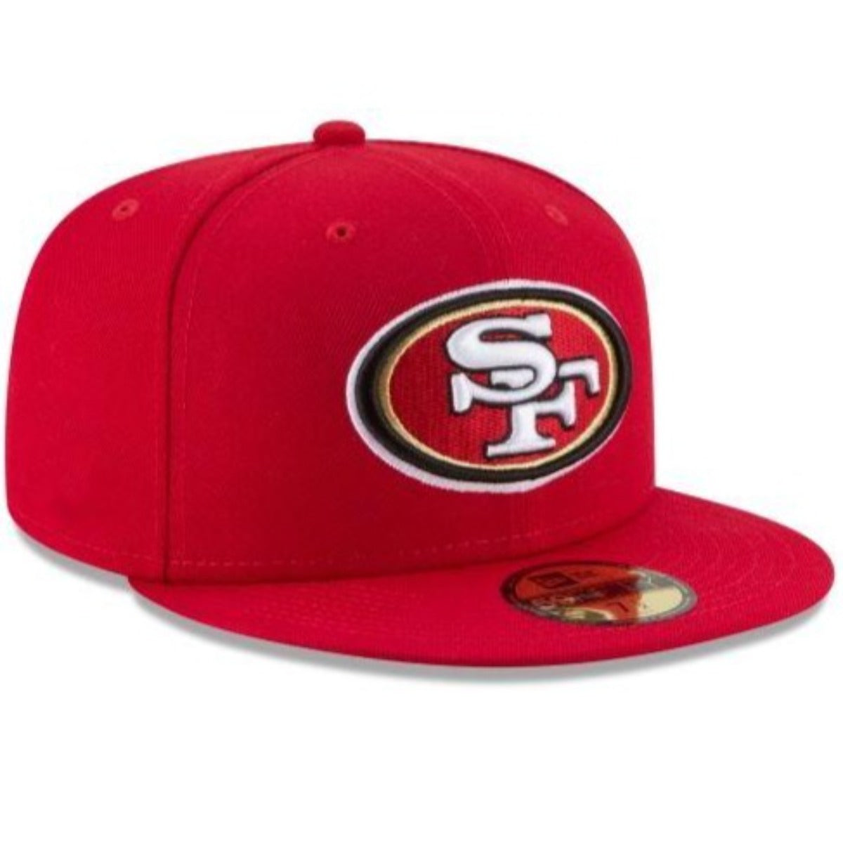 San Francisco 49Ers New Era Official NFL Basic 59Fifty Fitted-Red product image 3, provided for visual reference and product