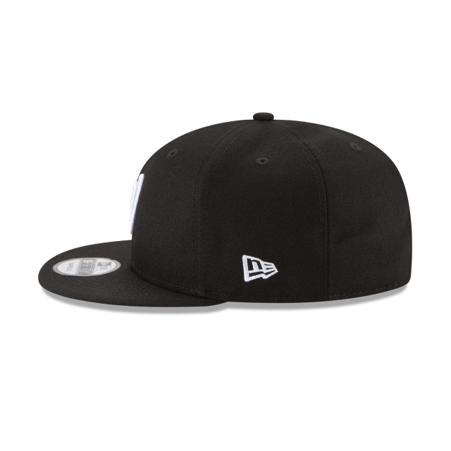 WASHINGTON NATIONALS NEW ERA BASIC COLLECTION Snapback 9FIFTY-BLACK AND WHITE product image 5, provided for visual reference
