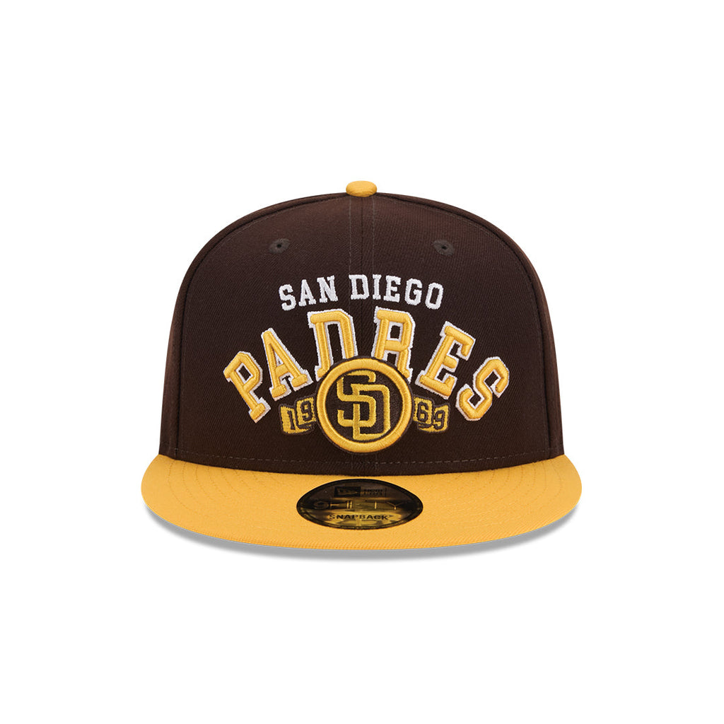 New Era San Diego Padres Throwback 9Fifty Snapback Hat-Brown product image 3, provided for visual reference and product