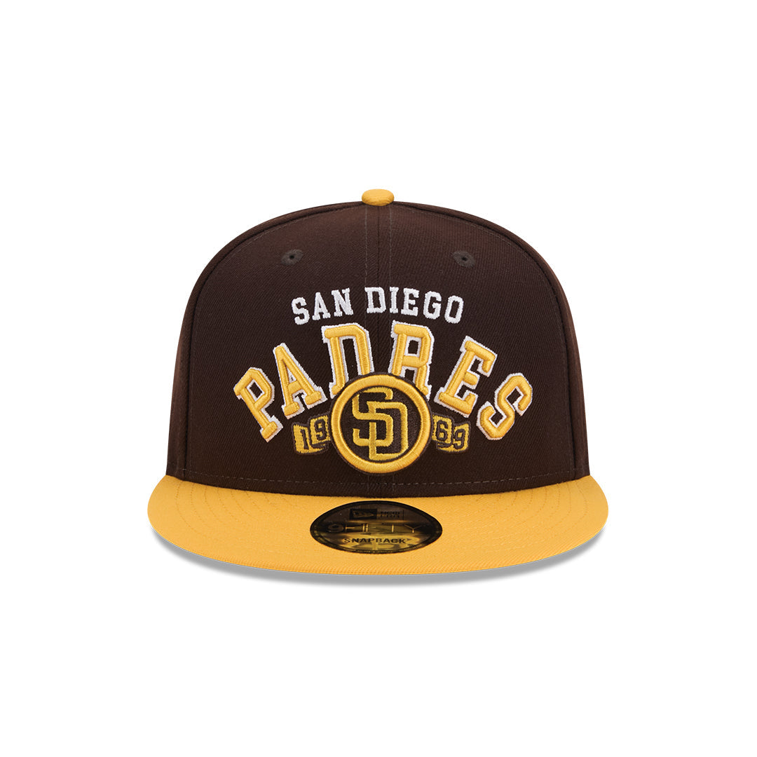 New Era San Diego Padres Throwback 9Fifty Snapback Hat-Brown product image 3, provided for visual reference and product