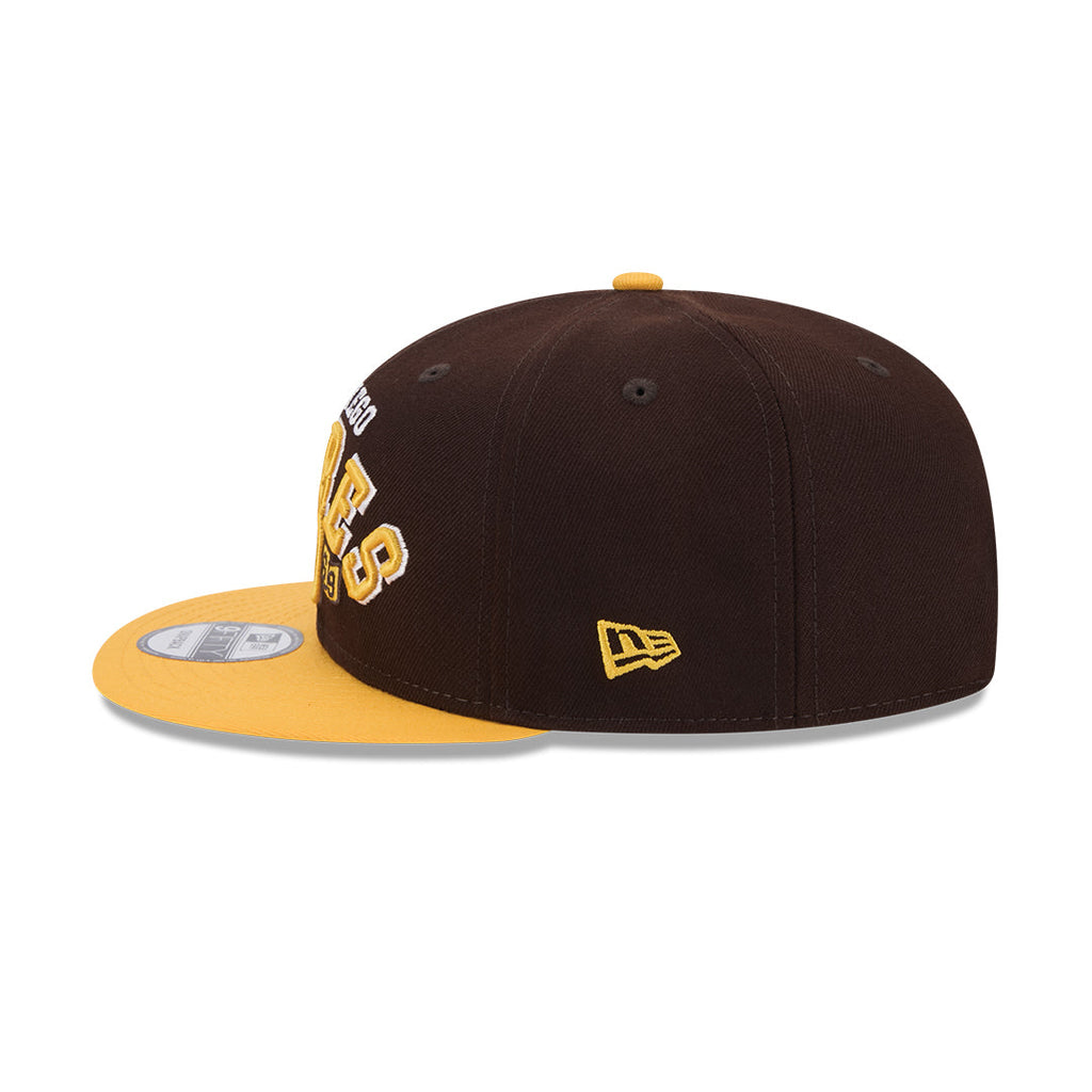 New Era San Diego Padres Throwback 9Fifty Snapback Hat-Brown product image 4, provided for visual reference and product