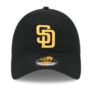 New Era San Diego Padres Core Classic 2.0 9TWENTY Adjustable Hat-Black/Yellow product image 1, provided for visual reference