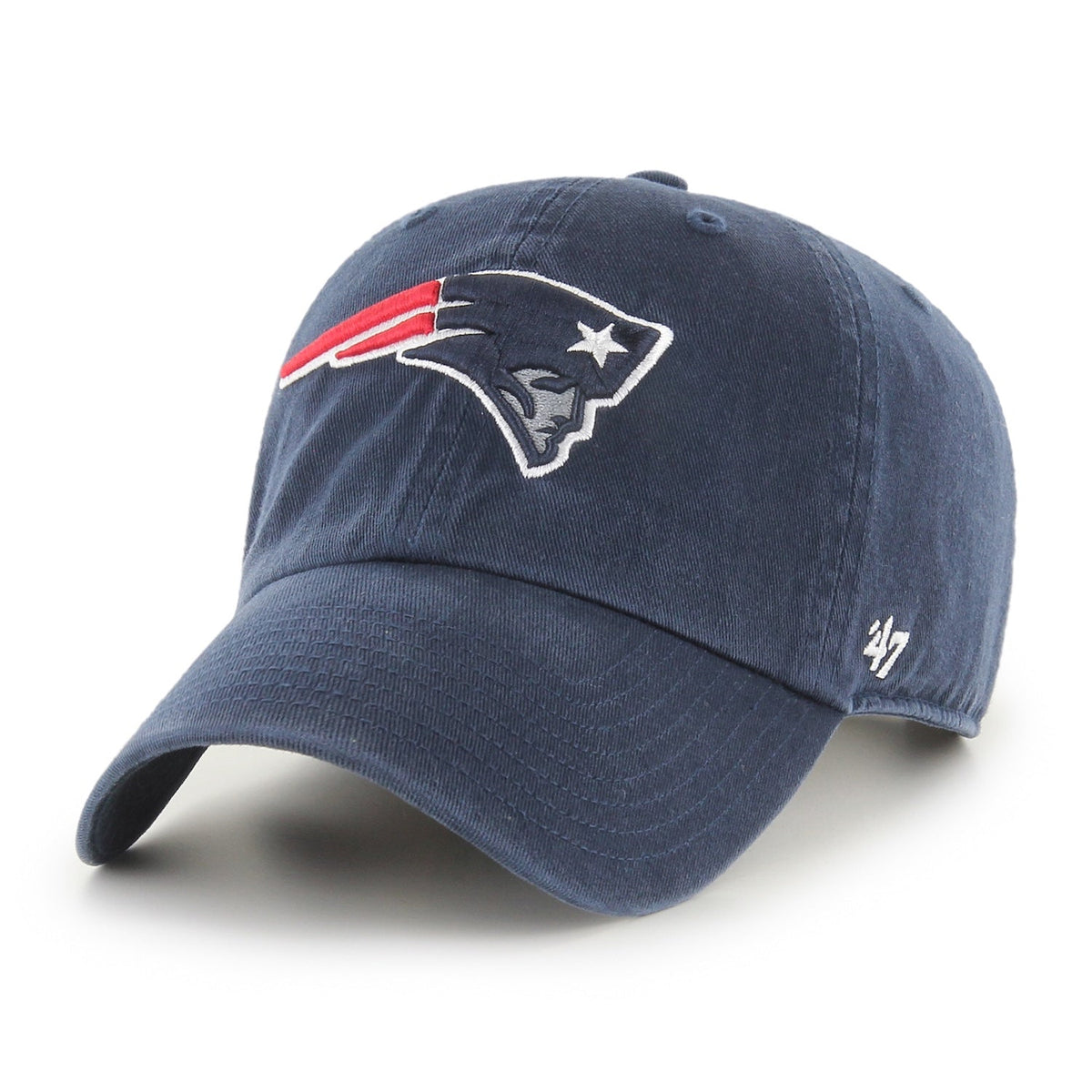 New England Patriots '47 Navy Clean Up Adjustable Hat product image 2, provided for visual reference and product detail