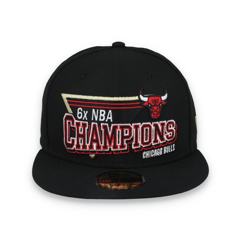 New Era Chicago Bulls 6X Champions Throwback 59FIFTY Fitted Hat product image 2, provided for visual reference and product
