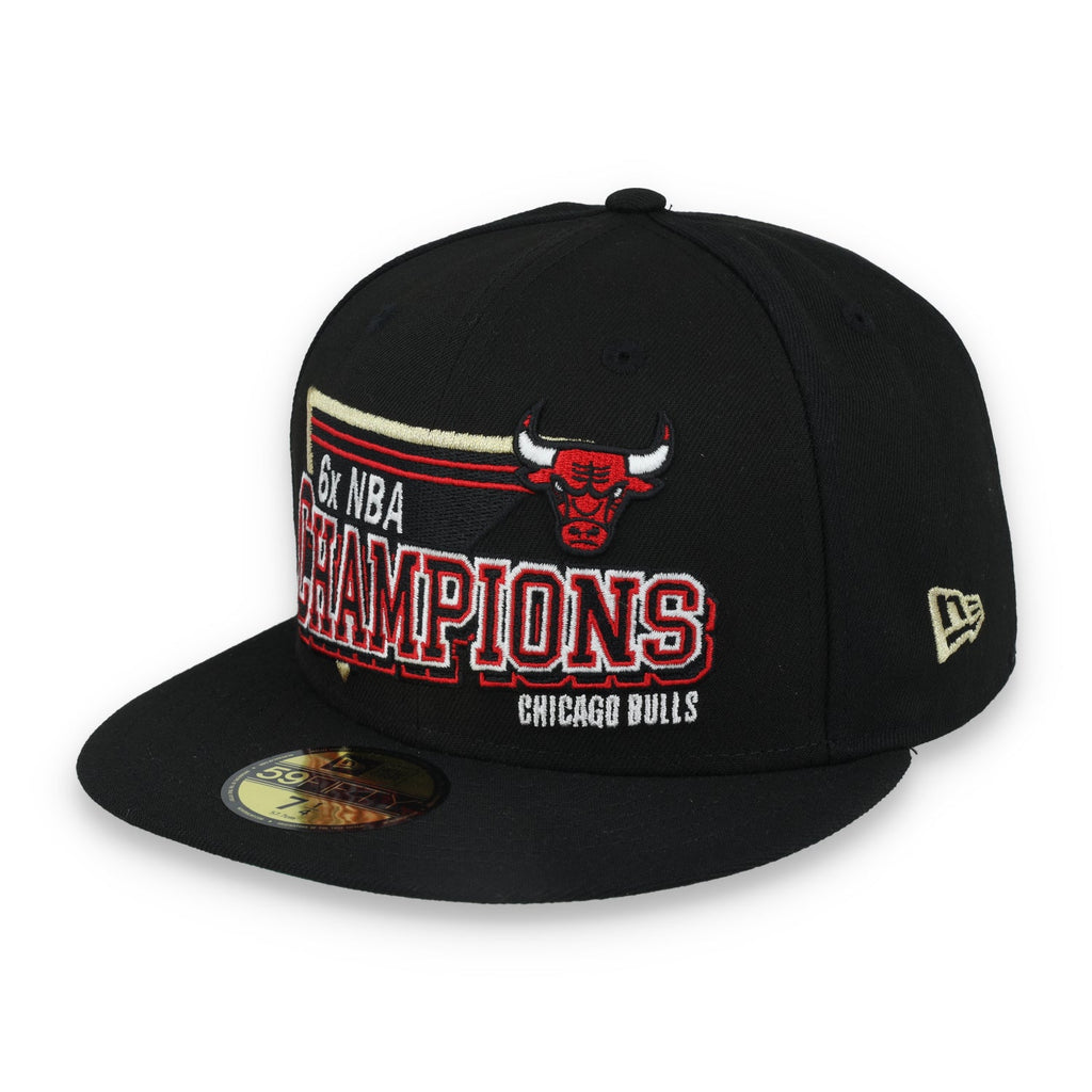 New Era Chicago Bulls 6X Champions Throwback 59FIFTY Fitted Hat product image 3, provided for visual reference and product