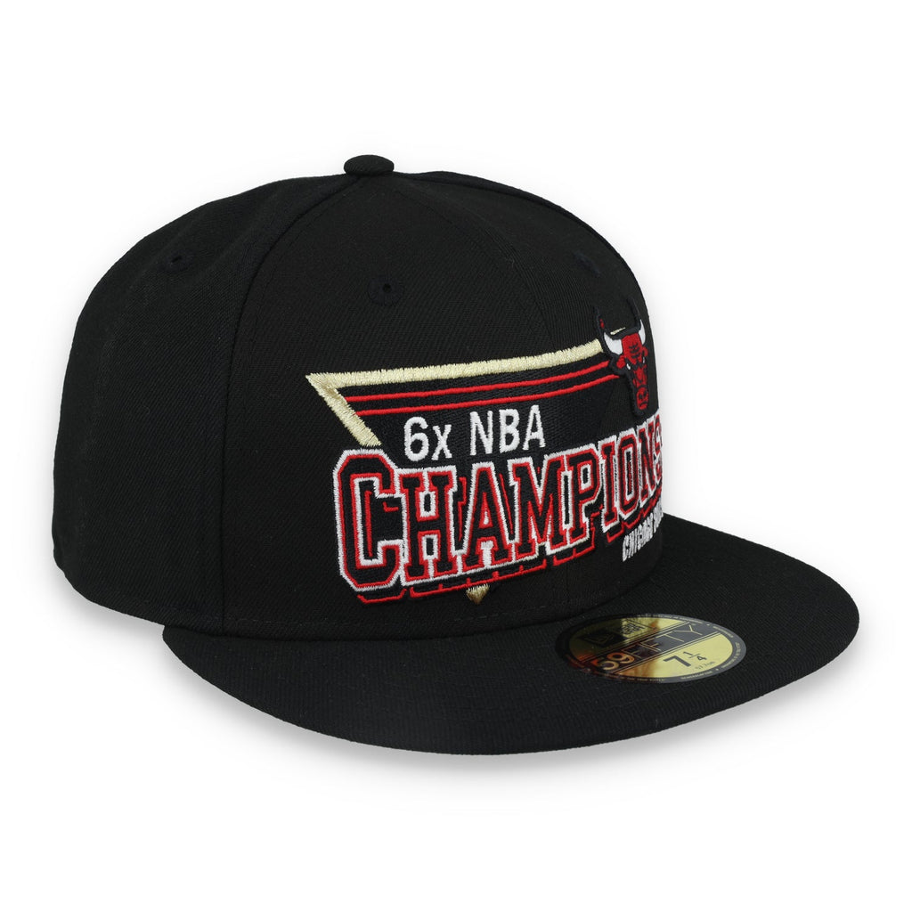 New Era Chicago Bulls 6X Champions Throwback 59FIFTY Fitted Hat product image 1, provided for visual reference and product