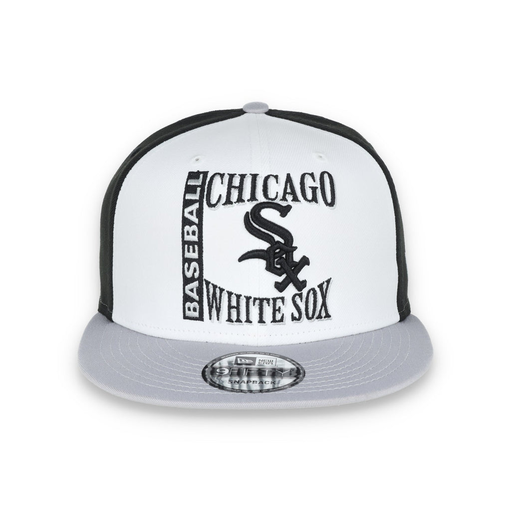 New Era Chicago White Sox Retro Sport 9FIFTY Snapback Hat - White/Black product image 2, provided for visual reference and